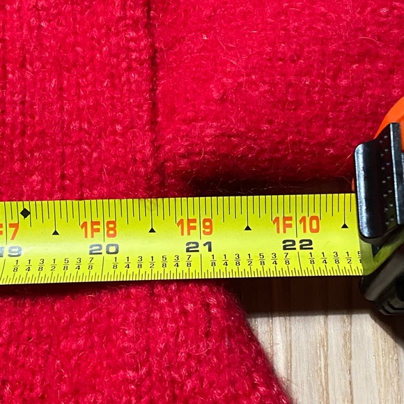 Kate Spade Broome Street Red Airy Alpaca Tassel Oversize Sweater - Picture 4 of 6